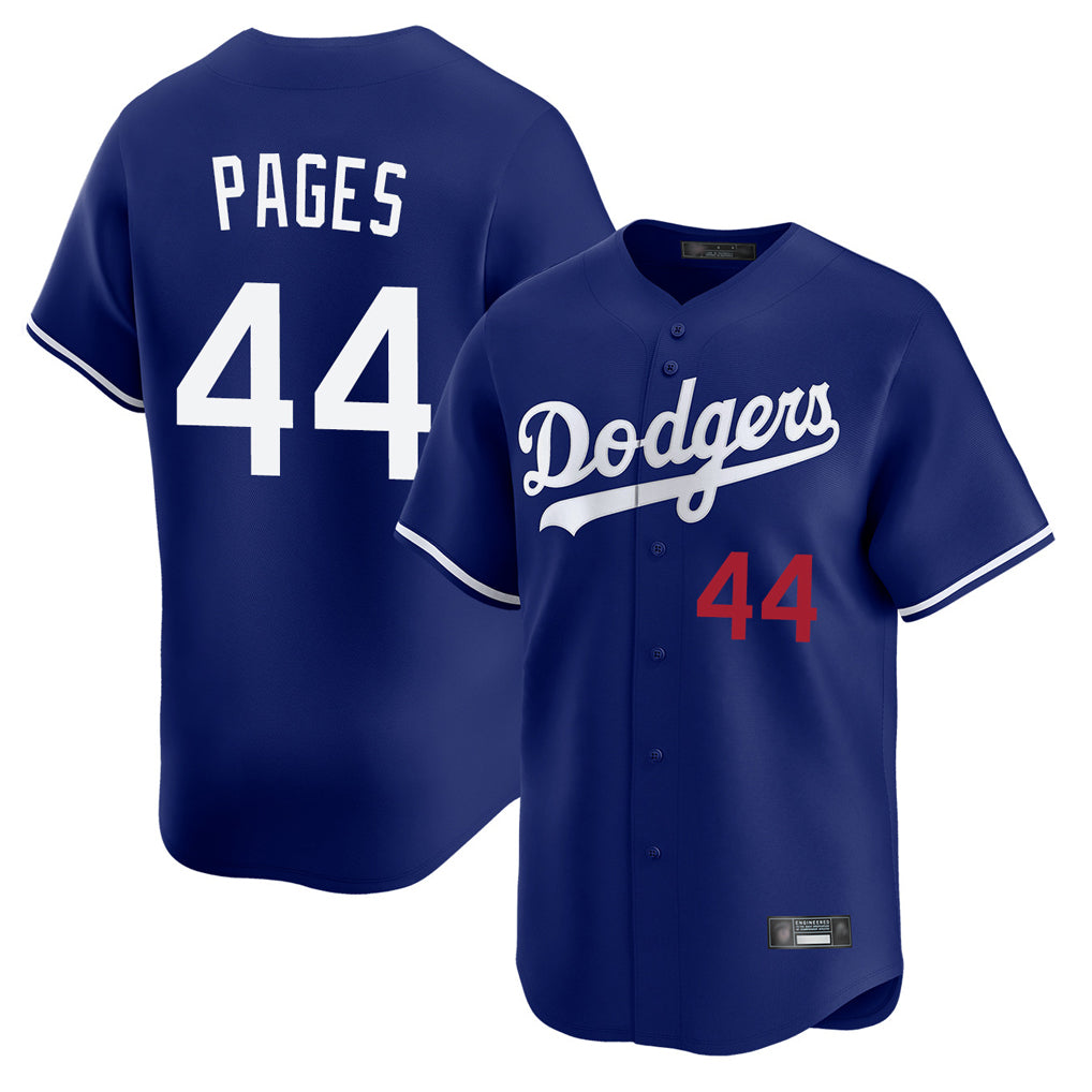 Ldoa LA.Dodgers #44 Andy Pages Player Royal Limited Home Stitched Jerseys