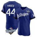 Ldoa LA.Dodgers #44 Andy Pages Player Royal World Series City Connect Elite Home Stitched Jerseys
