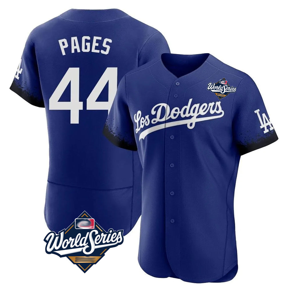 Ldoa LA.Dodgers #44 Andy Pages Player Royal World Series City Connect Elite Home Stitched Jerseys
