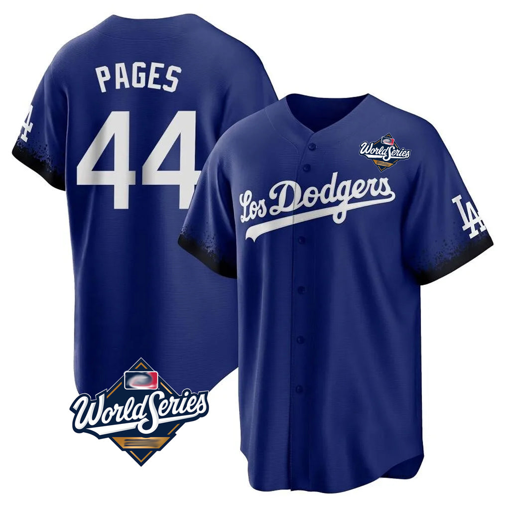Ldoa LA.Dodgers #44 Andy Pages Player Royal World Series City Connect Home Game Stitched Jerseys