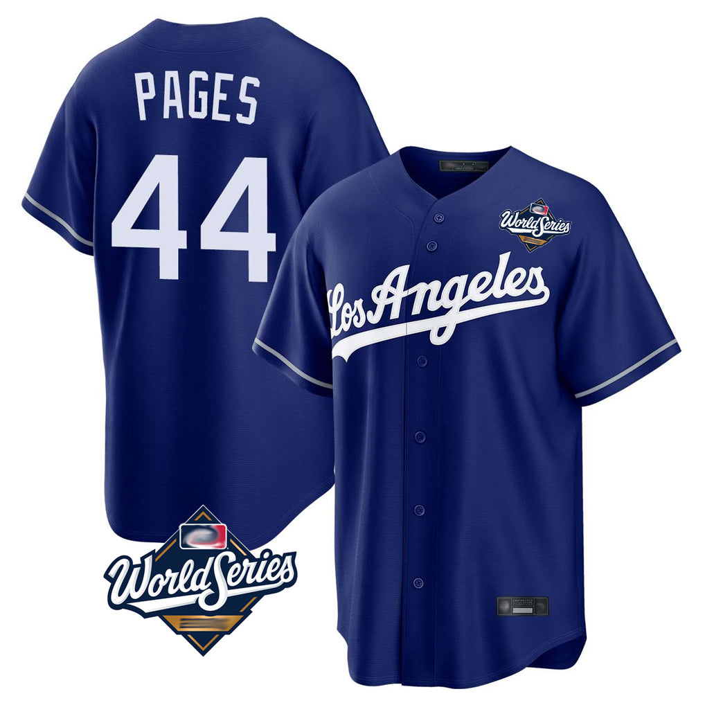 Ldoa LA.Dodgers #44 Andy Pages Player Royal World Series Game Stitched Jerseys