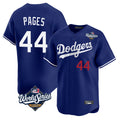 Ldoa LA.Dodgers #44 Andy Pages Player Royal World Series Limited Home Stitched Jerseys