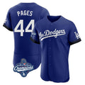 Ldoa LA.Dodgers #44 Andy Pages Player Royal World Series Meet City Connect Elite Home Stitched Jerseys