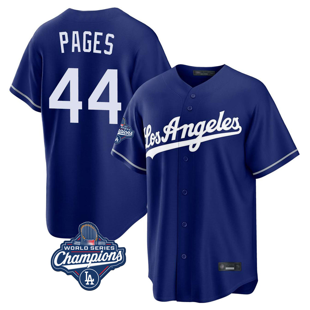 Ldoa LA.Dodgers #44 Andy Pages Player Royal World Series Meet Game Stitched Jerseys