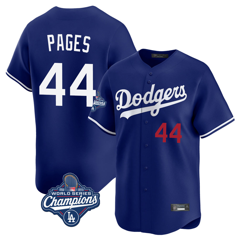 Ldoa LA.Dodgers #44 Andy Pages Player Royal World Series Meet Limited Home Stitched Jerseys