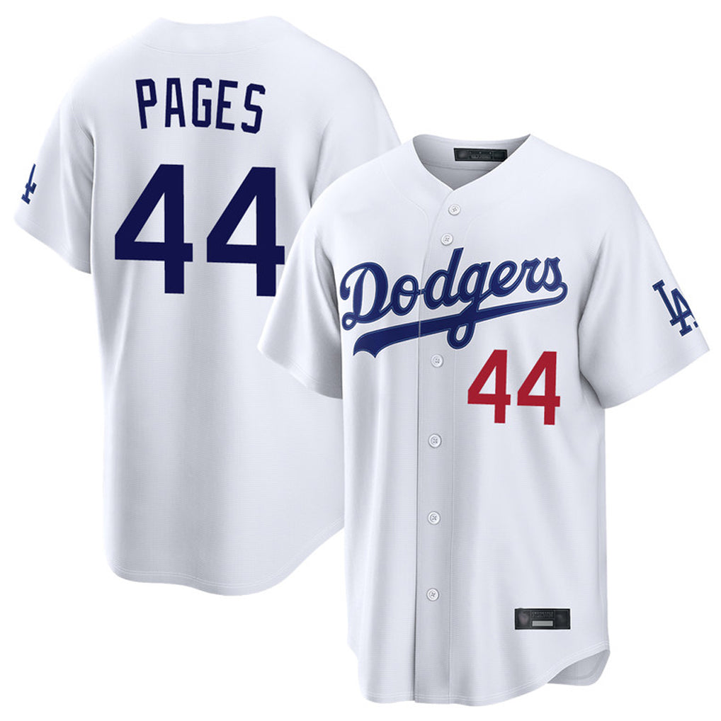 Ldoa LA.Dodgers #44 Andy Pages Player White Home Game Stitched Jerseys