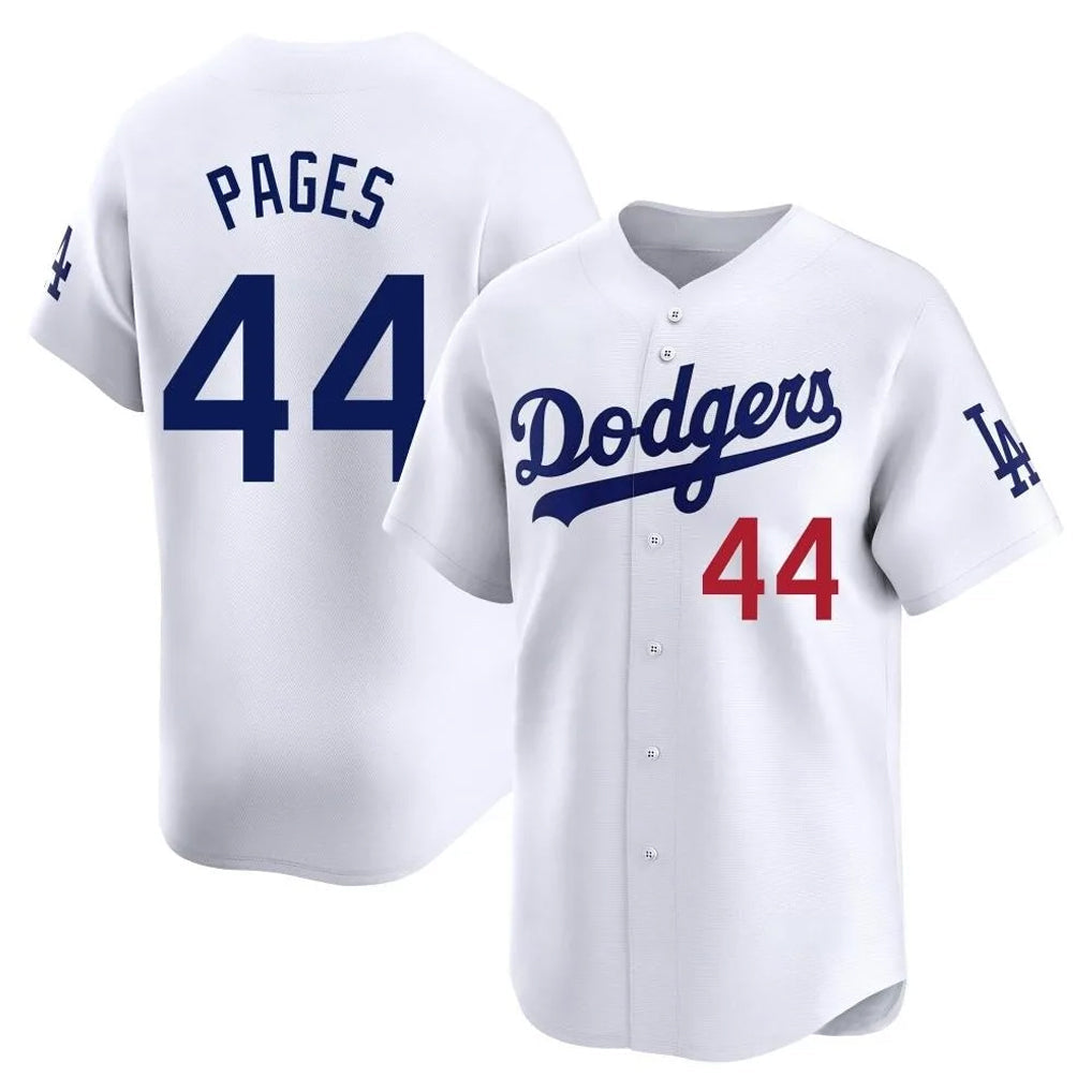 Ldoa LA.Dodgers #44 Andy Pages Player White Limited Home Stitched Jerseys