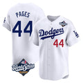 Ldoa LA.Dodgers #44 Andy Pages Player White World Series Limited Home Stitched Jerseys