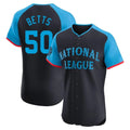 Ldoa LA.Dodgers #50 Mookie Betts Player Black National League All-Star Limited Elite Home Stitched Jerseys