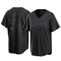 Ldoa LA.Dodgers #50 Mookie Betts Player Black Pitch Fashion T-shirt Stitched Jerseys