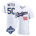 Ldoa LA.Dodgers #50 Mookie Betts Player Gold White World Series Meet 2026 Collection Stadium Limited Elite Stitched Jerseys
