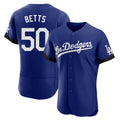 Ldoa LA.Dodgers #50 Mookie Betts Player Royal City Connect Elite Home Stitched Jerseys