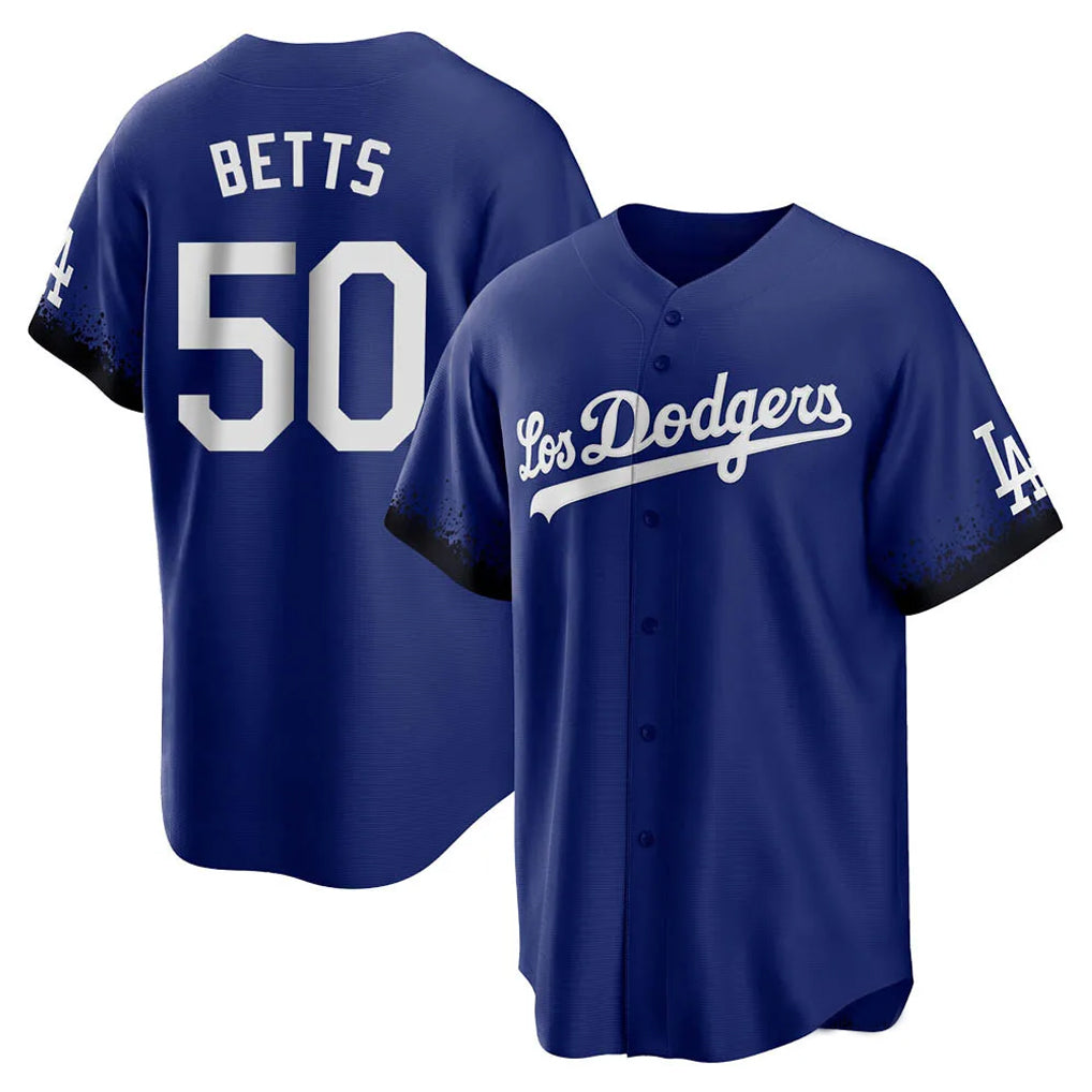 Ldoa LA.Dodgers #50 Mookie Betts Player Royal City Connect Home Game Stitched Jerseys