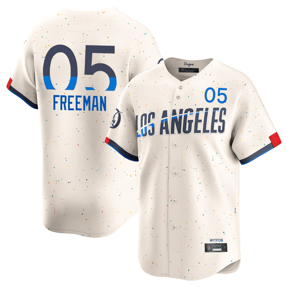 Ldoa LA.Dodgers #5 Freddie Freeman Player Cream City Connect Limited Home Stitched Jerseys