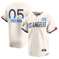 Ldoa LA.Dodgers #5 Freddie Freeman Player Cream City Connect Limited Home Stitched Jerseys