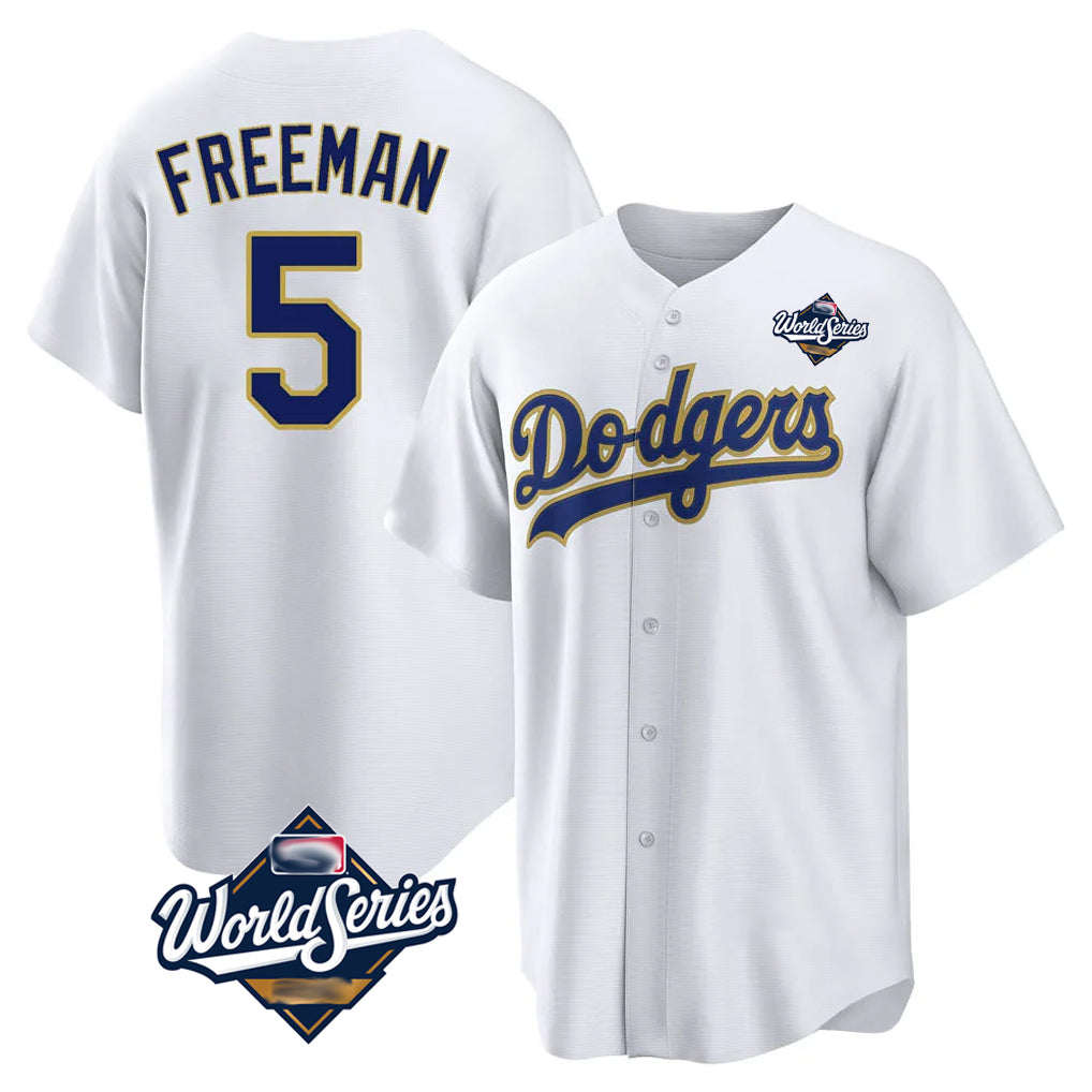 Ldoa LA.Dodgers #5 Freddie Freeman Player White World Series 2026 Collection Stadium Game Stitched Jerseys