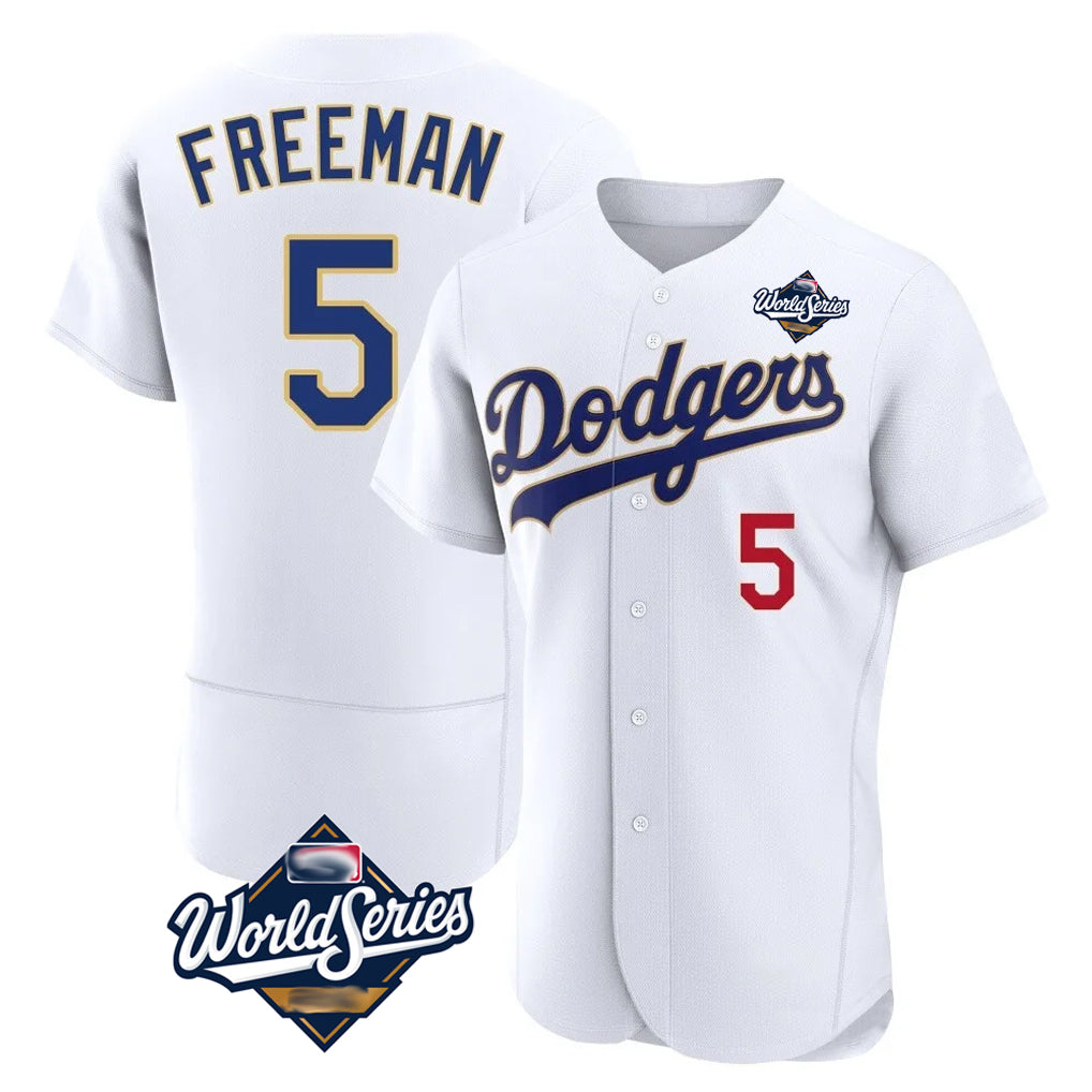 Ldoa LA.Dodgers #5 Freddie Freeman Player White World Series 2026 Collection Stadium Limited Elite Stitched Jerseys