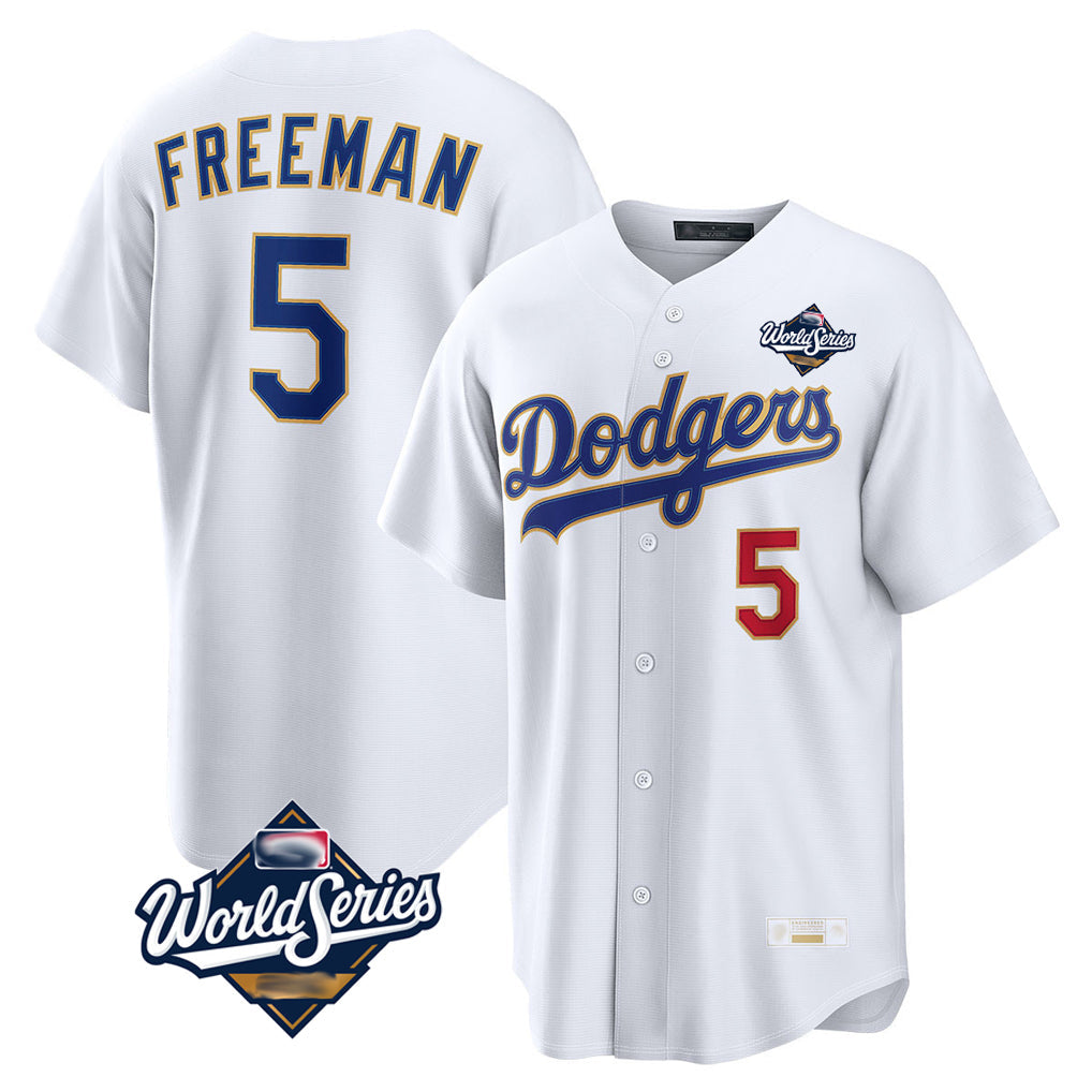 Ldoa LA.Dodgers #5 Freddie Freeman Player White World Series 2026 Collection Stadium Limited Stitched Jerseys
