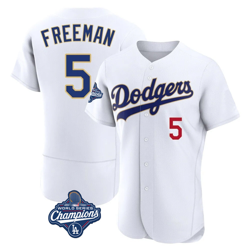 Ldoa LA.Dodgers #5 Freddie Freeman Player White World Series Meet 2026 Collection Stadium Limited Elite Stitched Jerseys