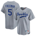 Ldoa LA.Dodgers #5 Freddie Freeman Player Gray Game Limited Home Stitched Jerseys