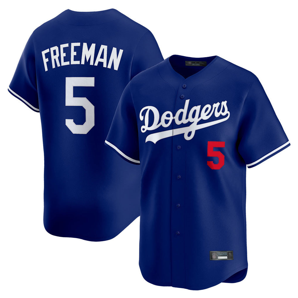 Ldoa LA.Dodgers #5 Freddie Freeman Player Royal Limited Home Stitched Jerseys