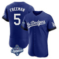 Ldoa LA.Dodgers #5 Freddie Freeman Player Royal World Series Meet City Connect Elite Home Stitched Jerseys