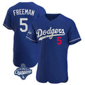 Ldoa LA.Dodgers #5 Freddie Freeman Player Royal World Series Meet Limited Elite Home Stitched Jerseys