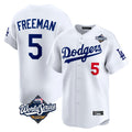Ldoa LA.Dodgers #5 Freddie Freeman Player White World Series Limited Home Stitched Jerseys