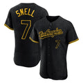Ldoa LA.Dodgers #7 Blake Snell Player Black Snake Skin City Limited Elite Home Stitched Jerseys