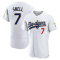 Ldoa LA.Dodgers #7 Blake Snell Player Gold White 2026 Collection Stadium Limited Elite Stitched Jerseys