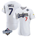 Ldoa LA.Dodgers #7 Blake Snell Player Gold White 2026 Collection Stadium Limited Elite World Series Stitched Jerseys