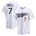 Ldoa LA.Dodgers #7 Blake Snell Player Gold White 2026 Collection Stadium Limited Stitched Jerseys
