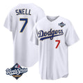 Ldoa LA.Dodgers #7 Blake Snell Player Gold White 2026 Collection Stadium Limited World Series Stitched Jerseys