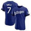 Ldoa LA.Dodgers #7 Blake Snell Player Royal City Connect Elite Home Stitched Jerseys