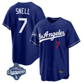 Ldoa LA.Dodgers #7 Blake Snell Player Royal Game World Series Meet Home Stitched Jerseys