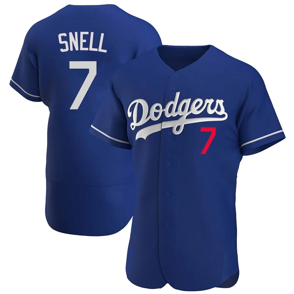 Ldoa LA.Dodgers #7 Blake Snell Player Royal Limited Elite Home Stitched Jerseys