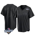Ldoa LA.Dodgers #8 Enrique Hern?¡ì?¨¦ndez Player Black World Series Pitch Fashion T-shirt Stitched Jerseys