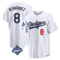 Ldoa LA.Dodgers #8 Enrique Hern?¡ì?¨¦ndez Player Gold White World Series Meet 2026 Collection Stadium Limited Stitched Jerseys