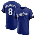 Ldoa LA.Dodgers #8 Enrique Hern?¡ì?¨¦ndez Player Royal City Connect Elite Home Stitched Jerseys