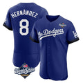 Ldoa LA.Dodgers #8 Enrique Hern?¡ì?¨¦ndez Player Royal World Series City Connect Elite Home Stitched Jerseys