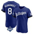 Ldoa LA.Dodgers #8 Enrique Hern?¡ì?¨¦ndez Player Royal World Series Meet City Connect Elite Home Stitched Jerseys