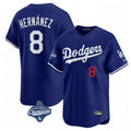 Ldoa LA.Dodgers #8 Enrique Hern?¡ì?¨¦ndez Player Royal World Series Meet Limited Home Stitched Jerseys