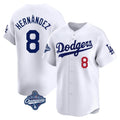Ldoa LA.Dodgers #8 Enrique Hern?¡ì?¨¦ndez Player White World Series Meet Limited Home Stitched Jerseys