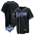 Ldoa LA.Dodgers Blank Player Black Carbon Limited Home World Series Meet Stitched Jerseys
