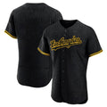 Ldoa LA.Dodgers Blank Player Black Snake Skin City Limited Elite Home Stitched Jerseys