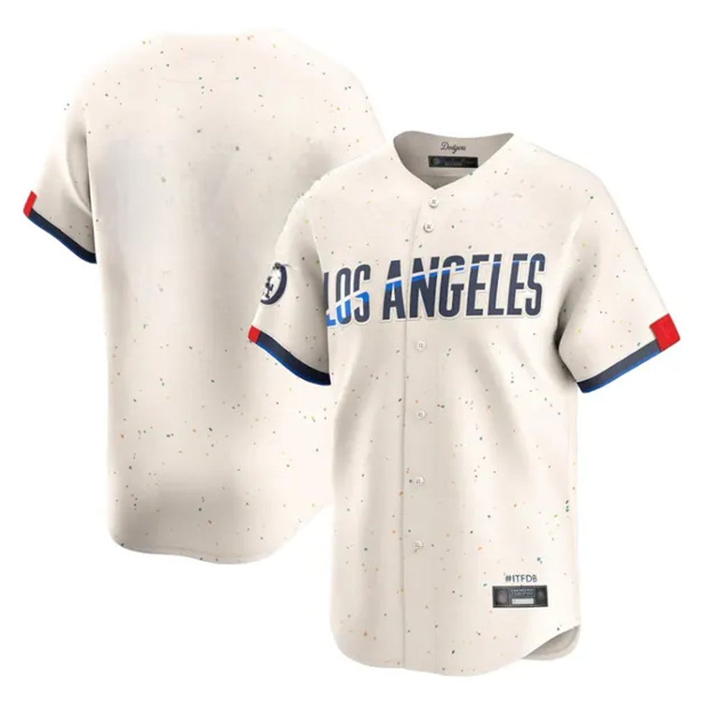 Ldoa LA.Dodgers Blank Player Cream City Connect Limited Home Stitched Jerseys
