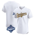 Ldoa LA.Dodgers Blank Player Gold Limited Elite Home World Series Meet Stitched Jerseys