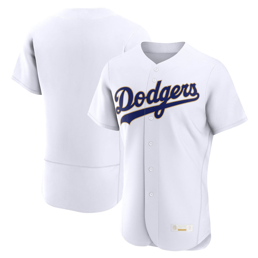 Ldoa LA.Dodgers Blank Player Gold White 2026 Collection Stadium Limited Elite Stitched Jerseys