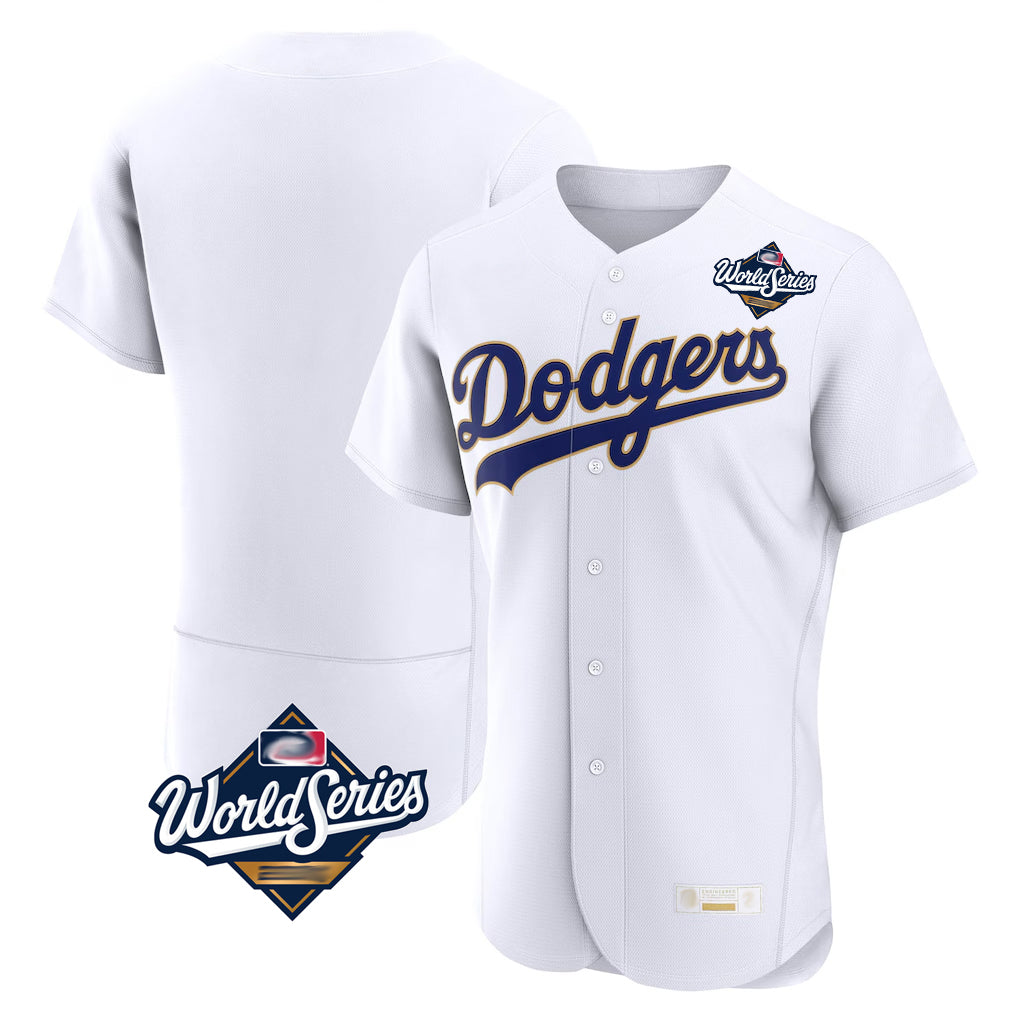 Ldoa LA.Dodgers Blank Player Gold White 2026 Collection Stadium Limited Elite World Series Stitched Jerseys