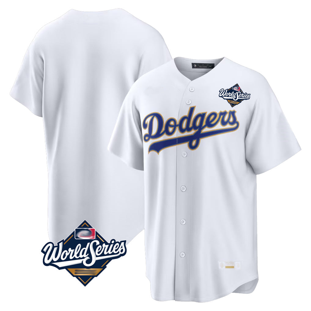 Ldoa LA.Dodgers Blank Player Gold White 2026 Collection Stadium Limited World Series Stitched Jerseys